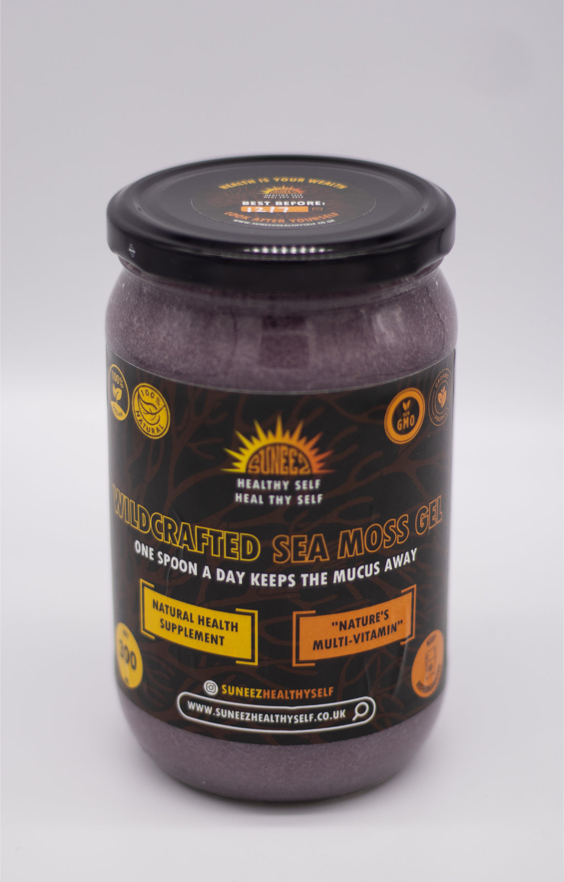 Plain Purple Wildcrafted Sea Moss Gel