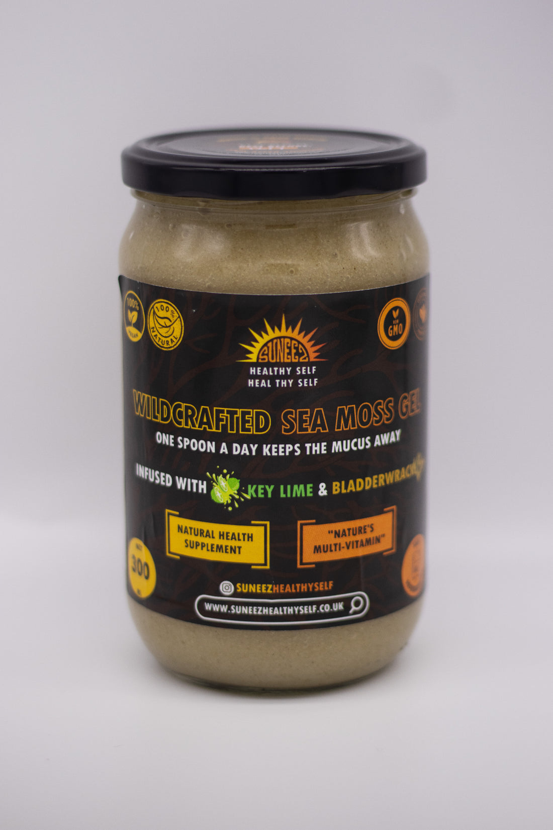 Key Lime & Bladderwrack - Golden Wildcrafted Sea Moss Gel