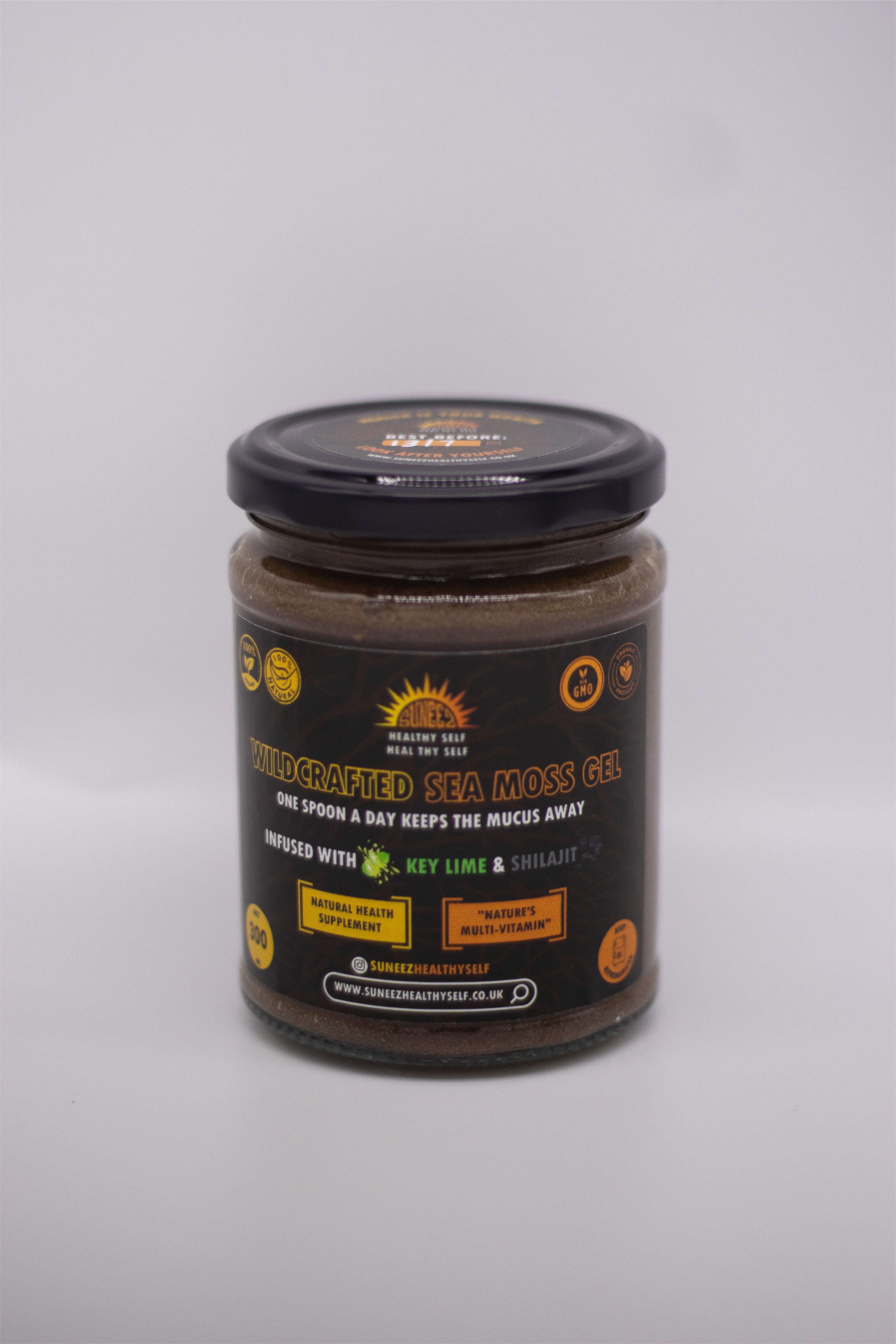 Shilajit & Key Lime - Purple Wildcrafted Sea Moss Gel