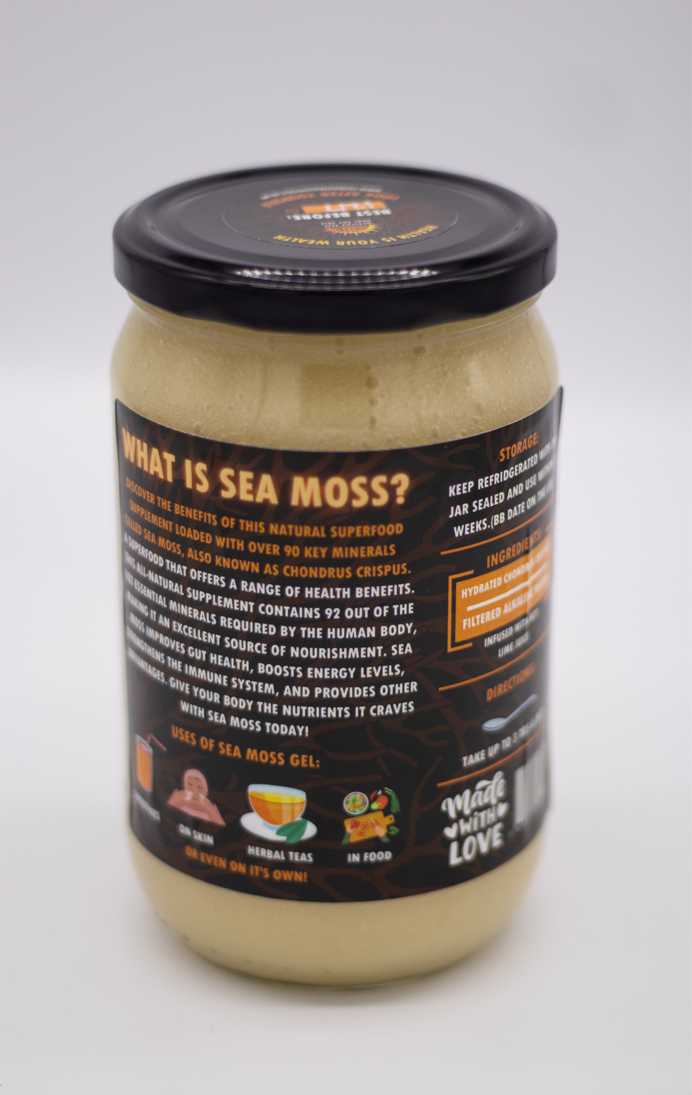 Plain Golden WildCrafted Sea Moss Gel