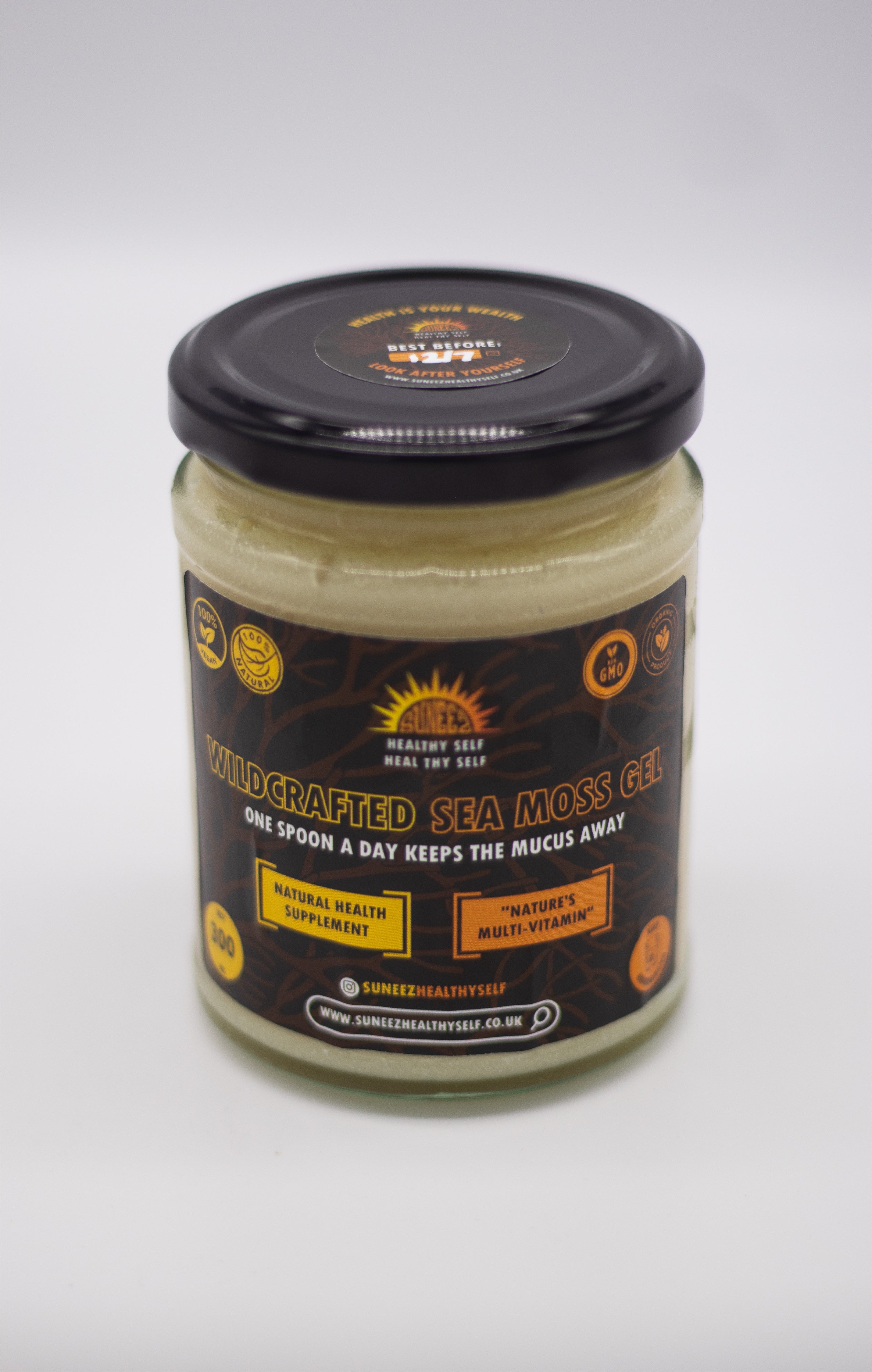 Plain Golden WildCrafted Sea Moss Gel