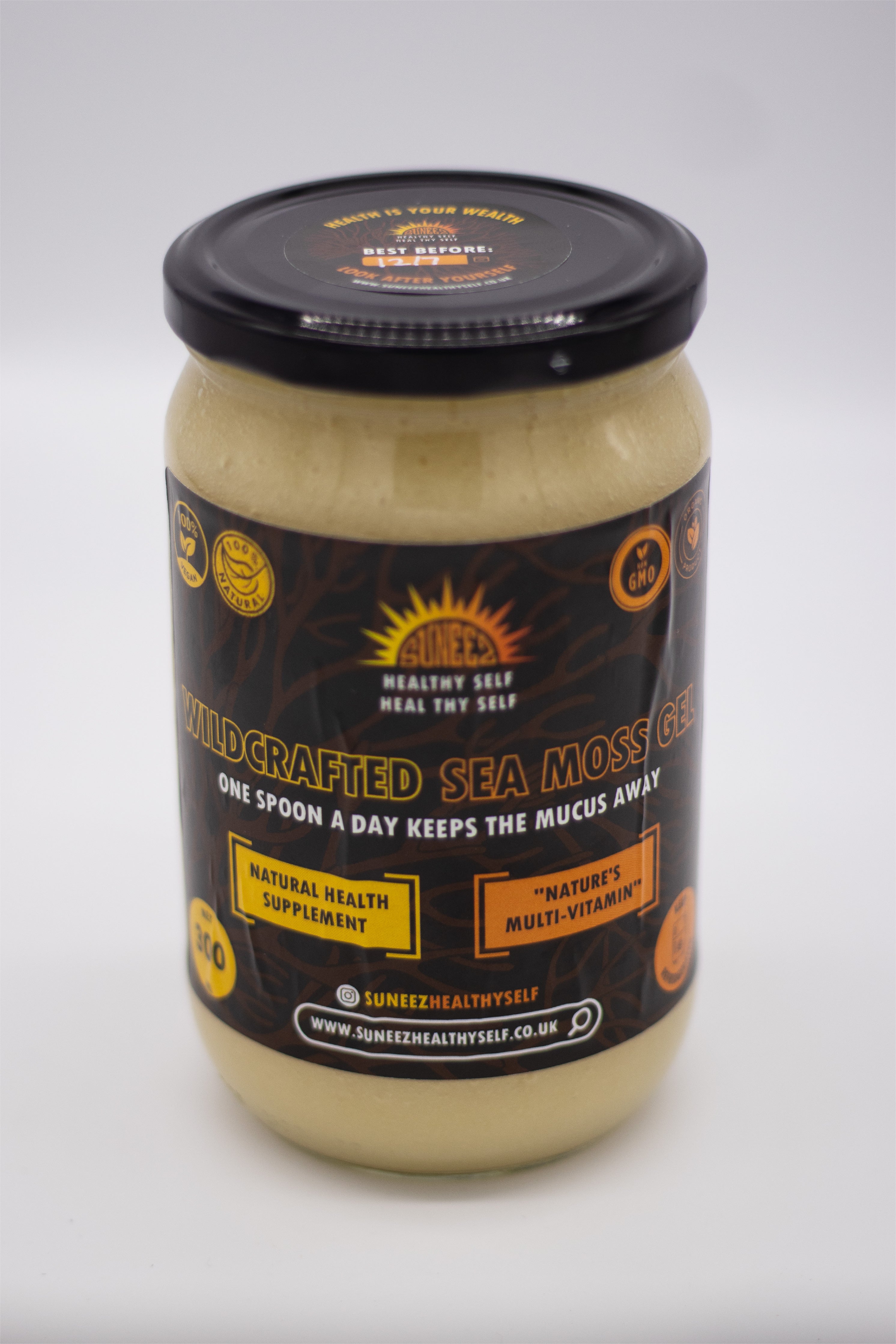 Plain Golden WildCrafted Sea Moss Gel