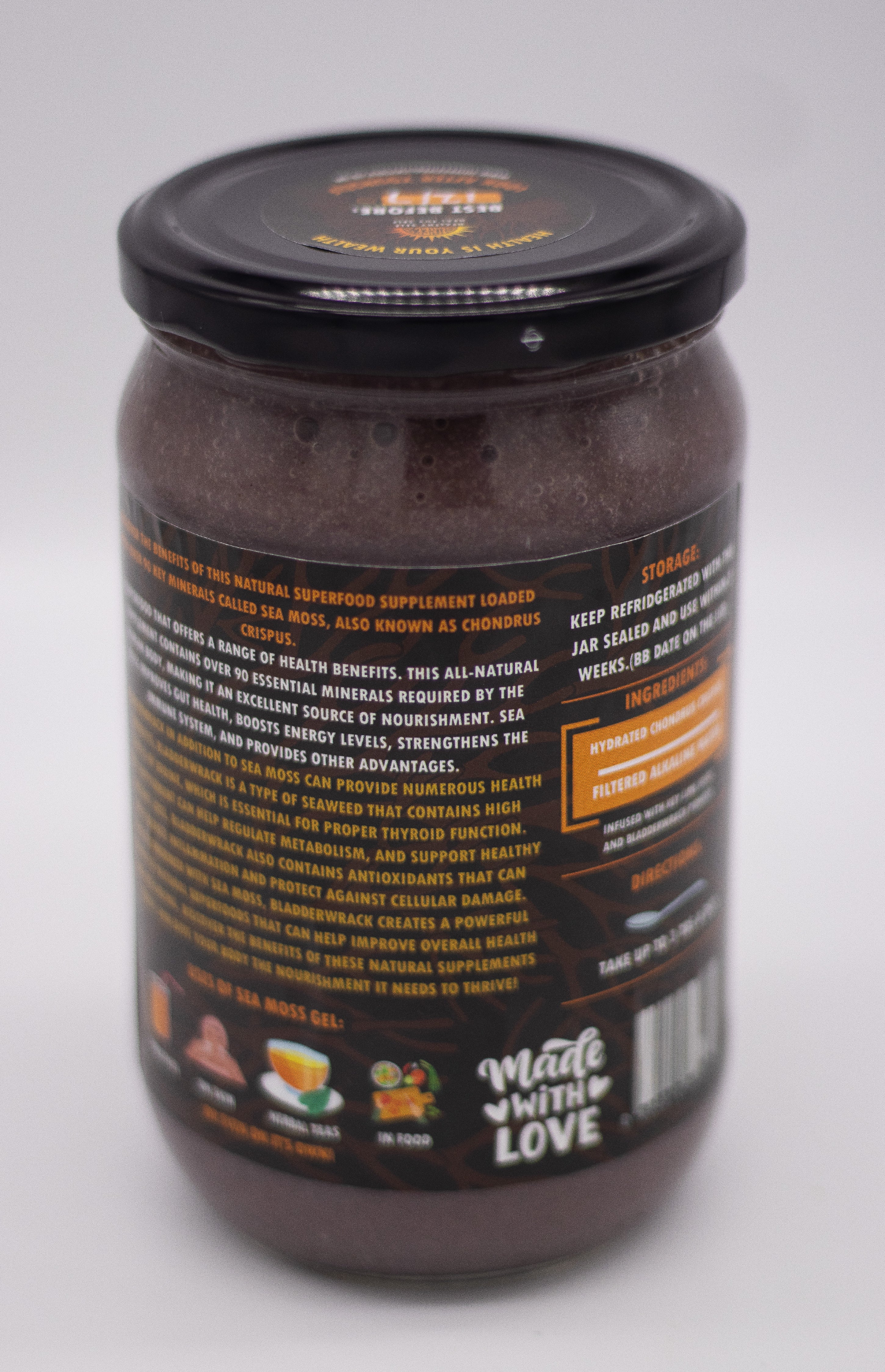 Key Lime & Bladderwrack - Purple Wildcrafted Sea Moss Gel