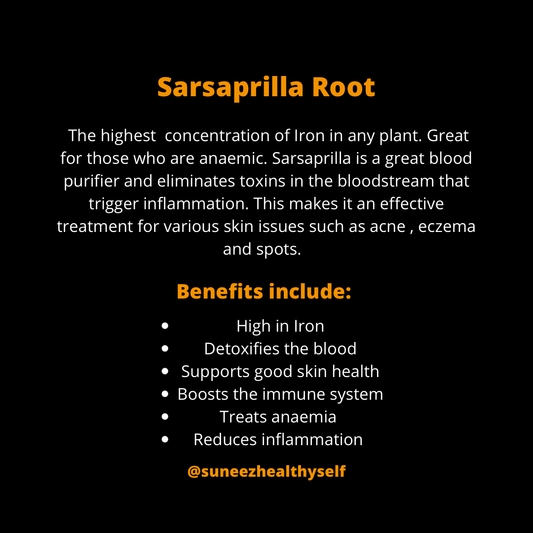 Jamaican Sarsaparilla Root (Cut & Sifted)