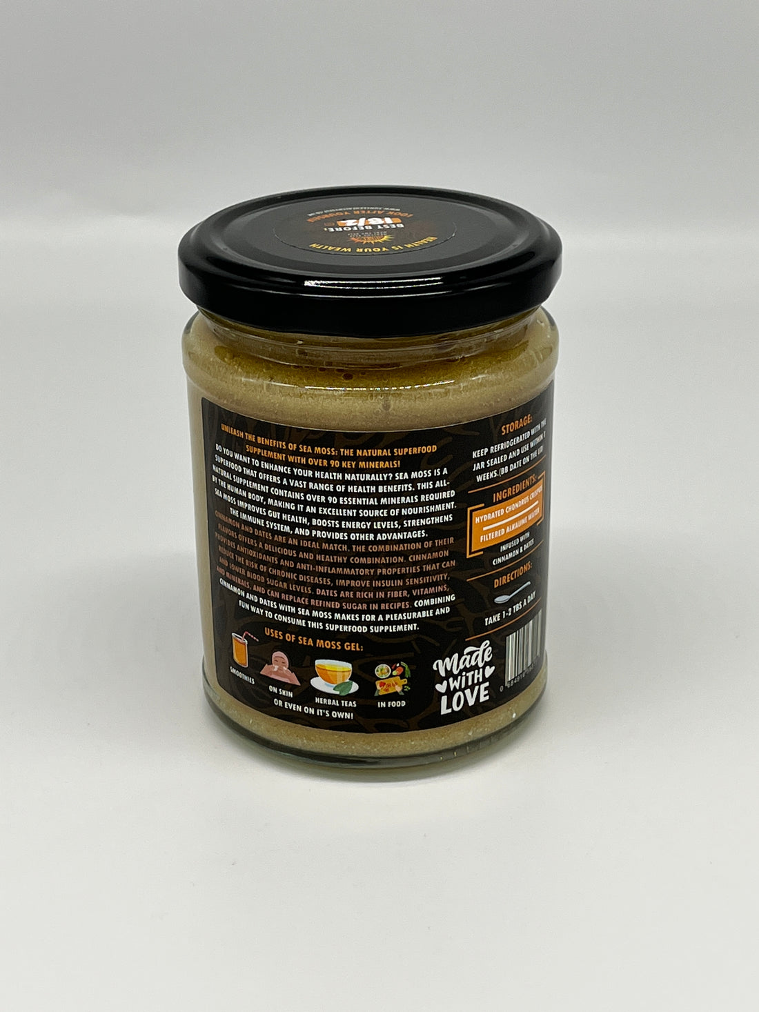 Cinnamon &amp; Date - Wildcrafted Sea Moss Gel