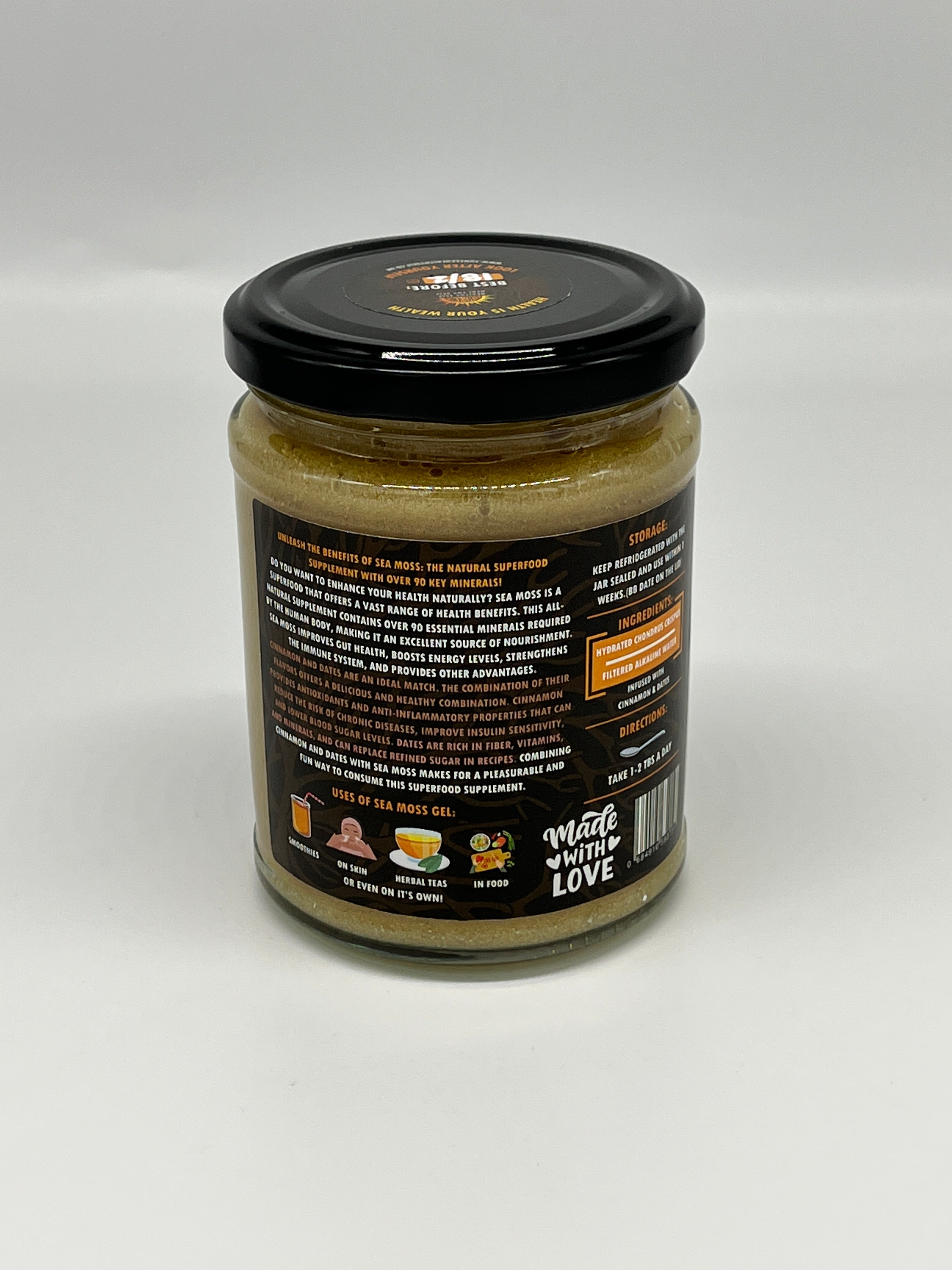 Cinnamon &amp; Date - Wildcrafted Sea Moss Gel
