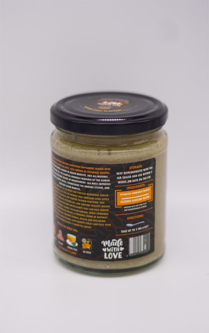 Key Lime &amp; Bladderwrack - Golden Wildcrafted Sea Moss Gel