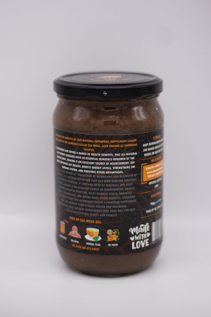 Shilajit &amp; Key Lime - Purple Wildcrafted Sea Moss Gel