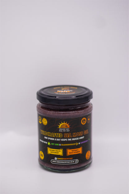 Elderberry &amp; Key Lime - Purple WildCrafted Sea Moss Gel