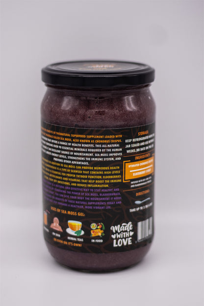 Elderberry &amp; Key Lime - Purple WildCrafted Sea Moss Gel