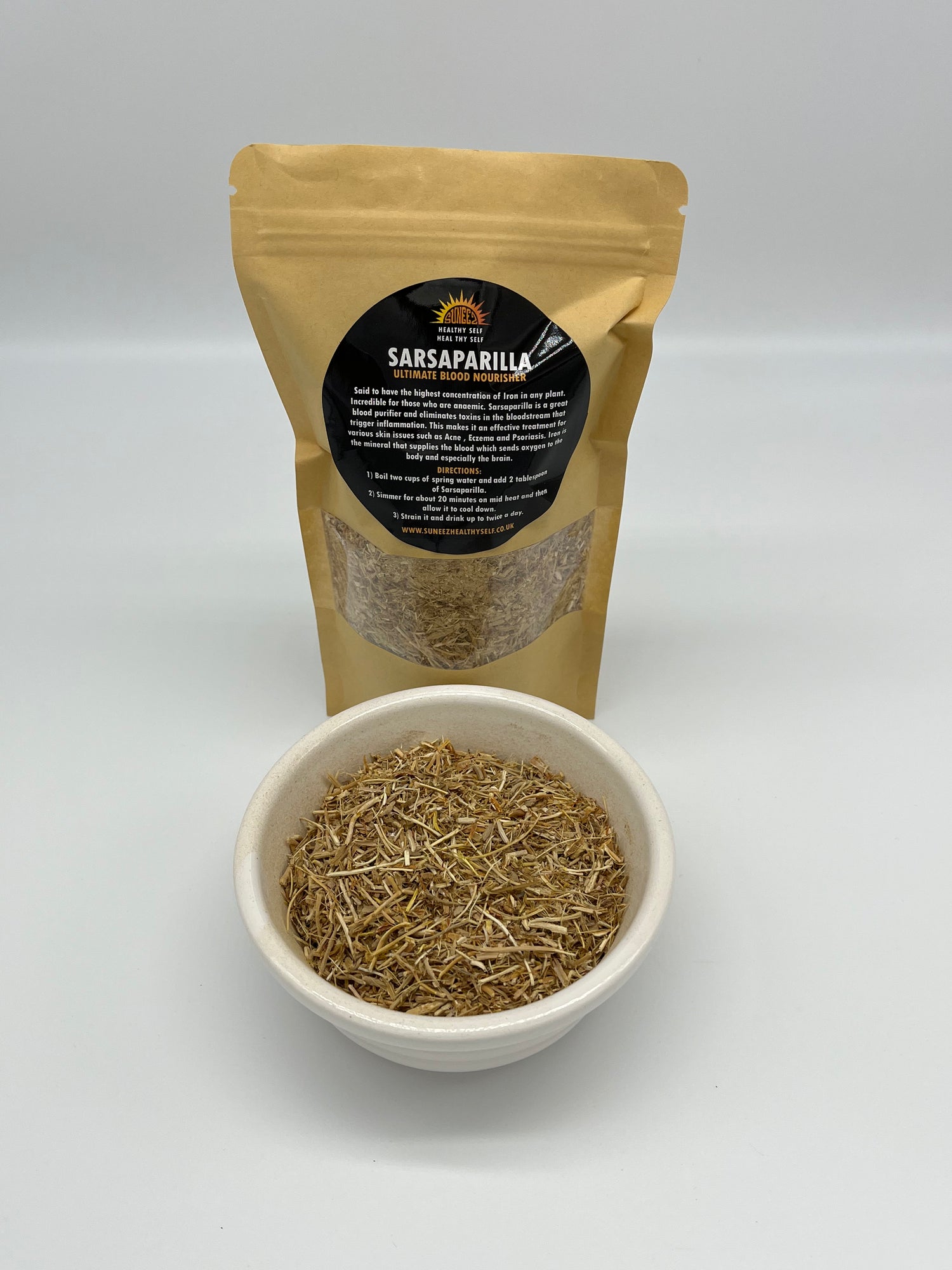 Jamaican Sarsaparilla Root (Cut &amp; Sifted)