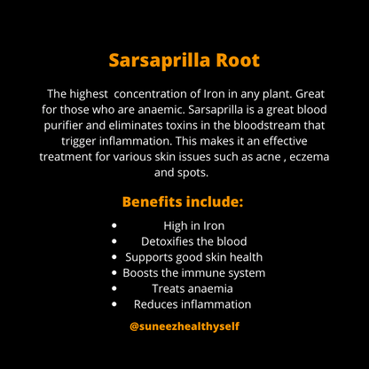 Jamaican Sarsaparilla Root (Cut &amp; Sifted)